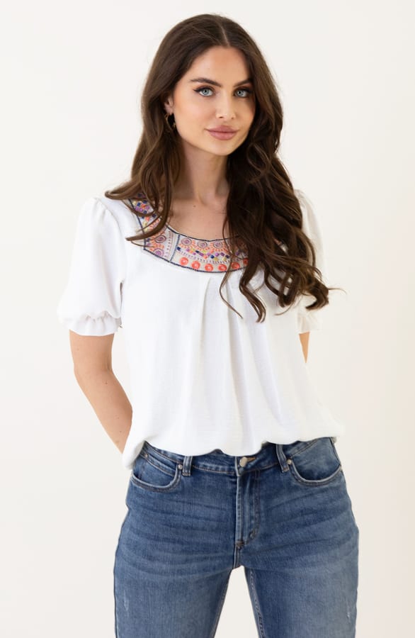 Blouse Met Detail Sophia Ecru – shoparchief — foto 3