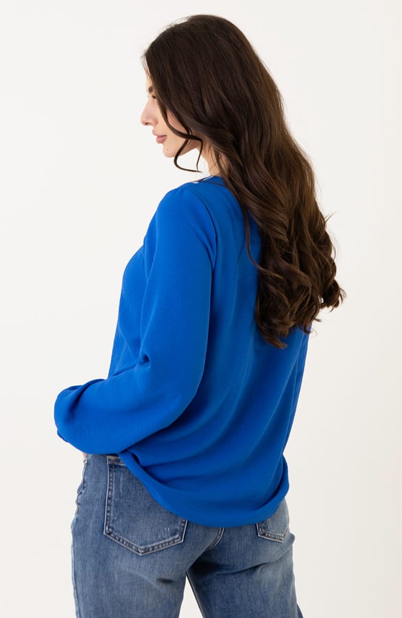 Detail Blouse Kralen Celia Kobalt – shoparchief — foto 3