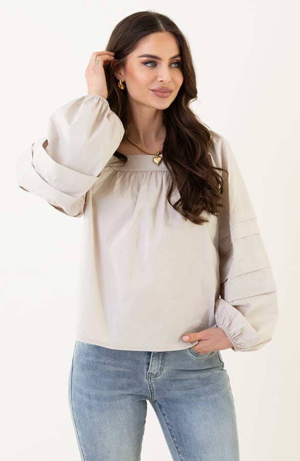 Strik Blouse Stella Beige – shoparchief — foto 3
