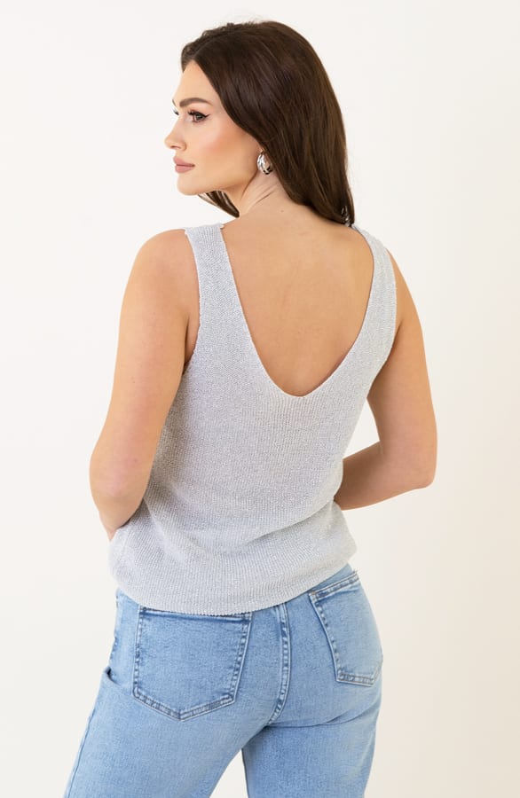 Gehaakte Top Lurex Hanna Zilver – shoparchief — foto 8