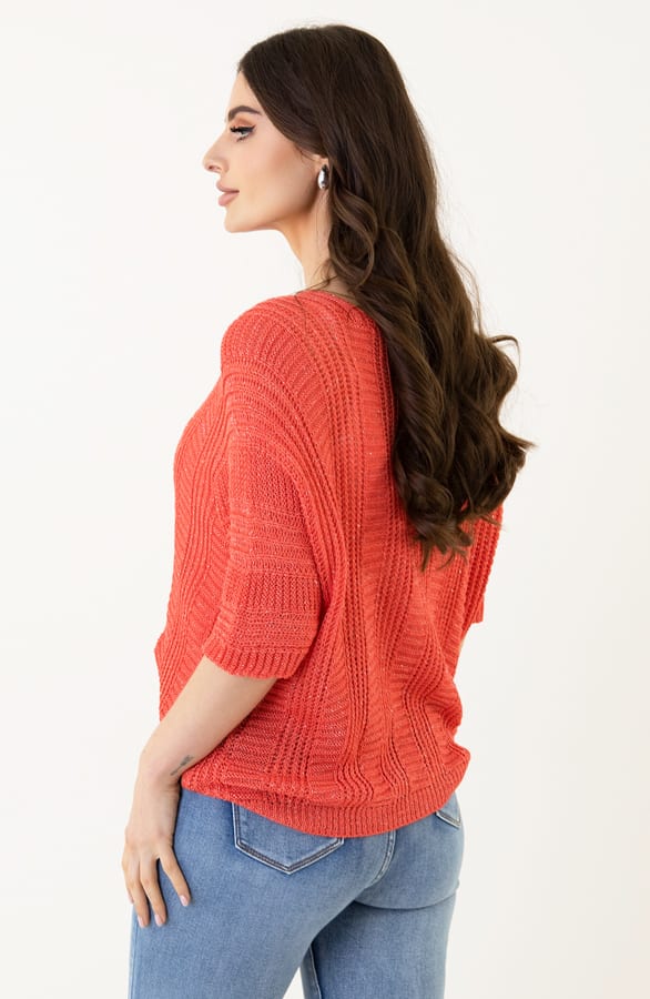 Gehaakte Patroon Top Joyce Koraal – shoparchief — foto 8