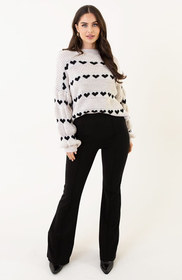 Hartjes Print Sweater Belle Beige – shoparchief — foto 4