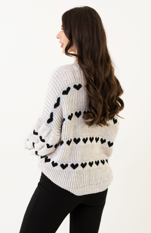 Hartjes Print Sweater Belle Beige – shoparchief — foto 3