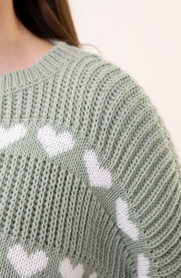 Hartjes Print Sweater Belle Mint – shoparchief — foto 4