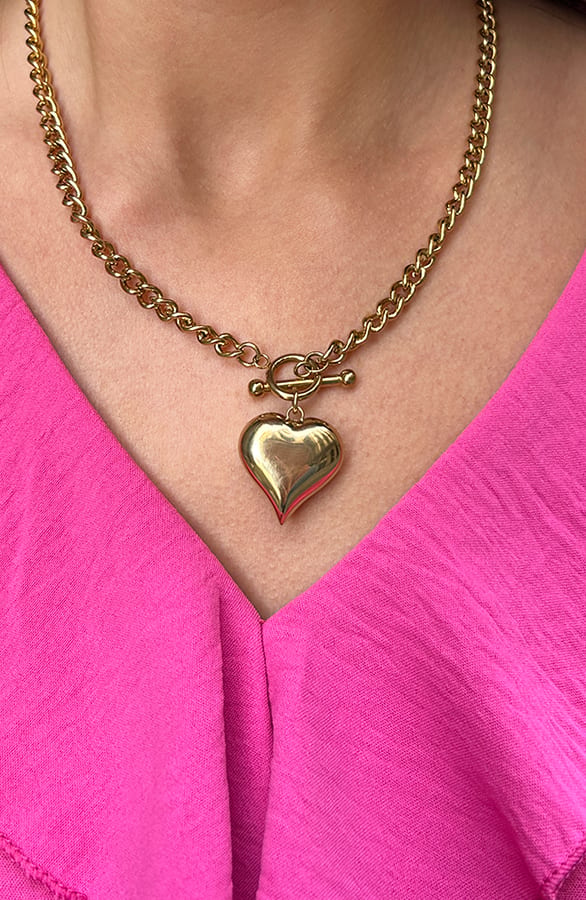 Heart Ketting Yuna Goud – shoparchief