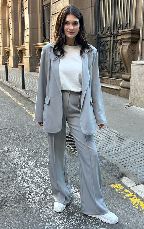 High Waist Pantalon Grey – shoparchief — foto 3