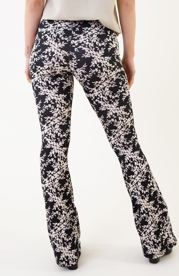 Janine Flared Broek Leaf Zwart – shoparchief — foto 3