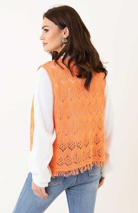 Knitted Gilet Amira Light Peach – shoparchief — foto 3