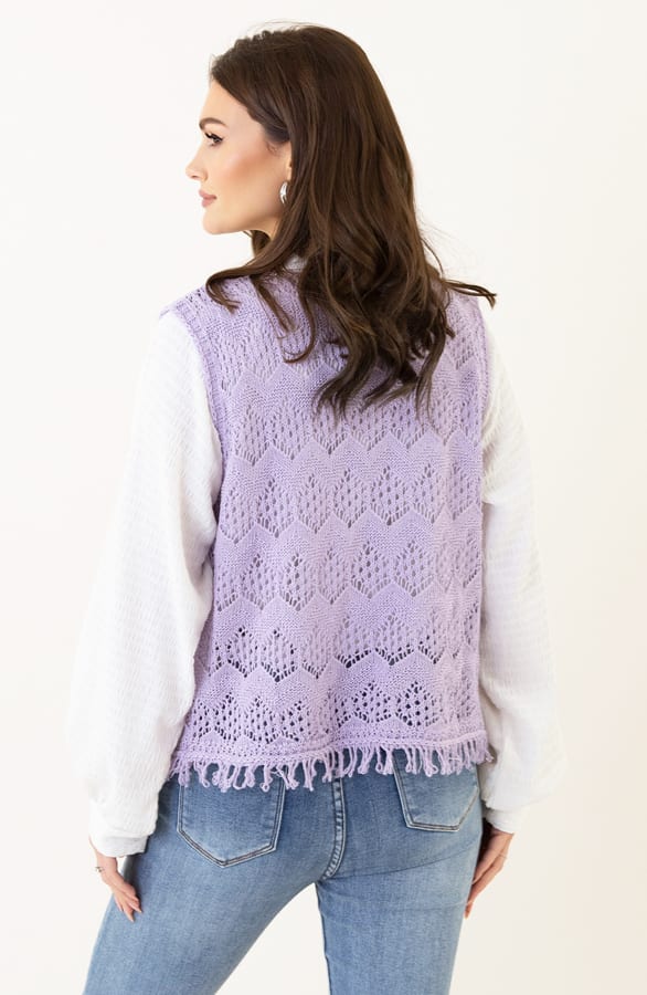 Knitted Gilet Amira Lila – shoparchief — foto 3
