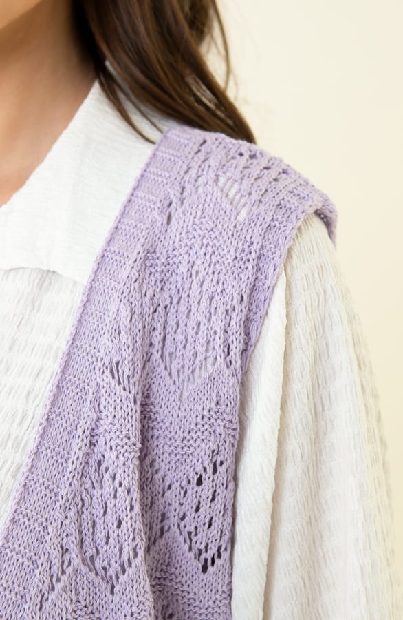 Knitted Gilet Amira Lila – shoparchief — foto 4