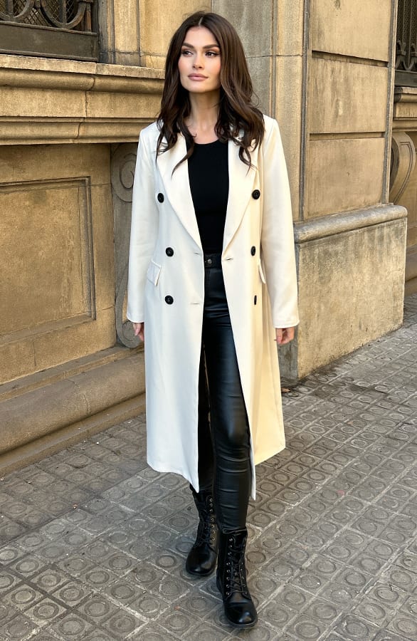 Lange Blazer Layla Beige – shoparchief