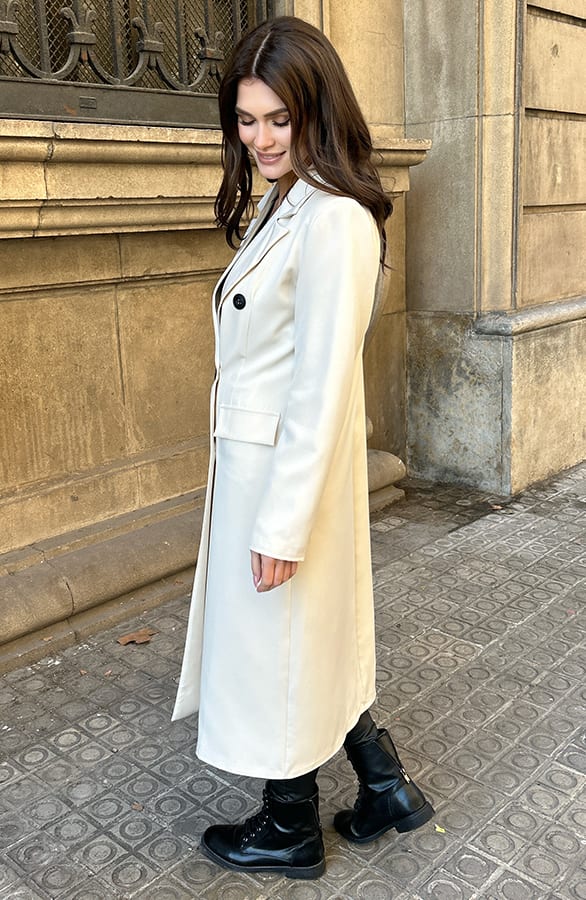 Lange Blazer Layla Beige – shoparchief — foto 3
