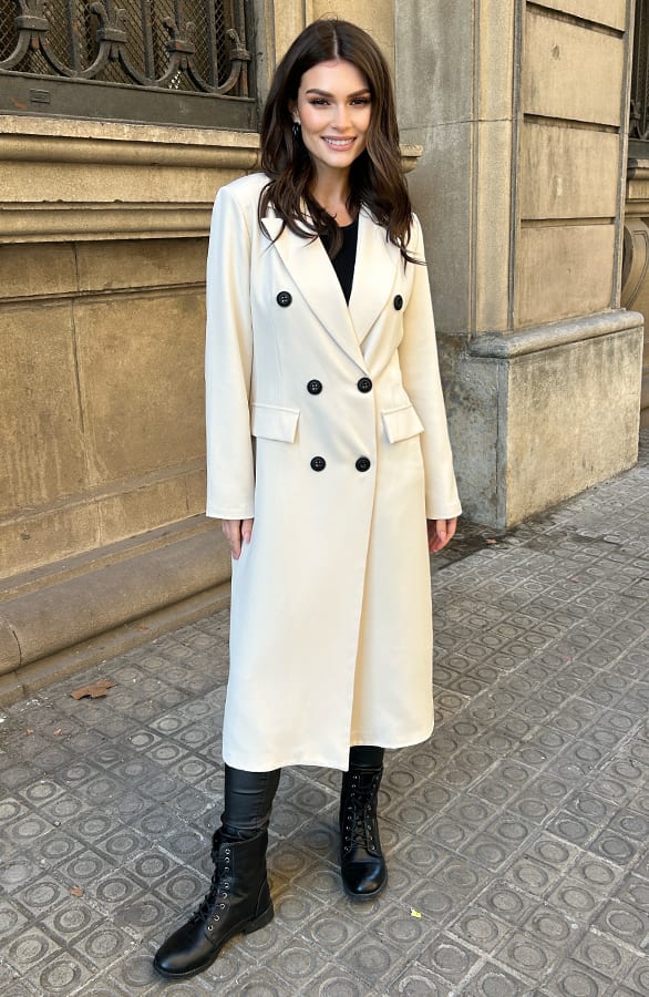 Lange Blazer Layla Beige – shoparchief — foto 2