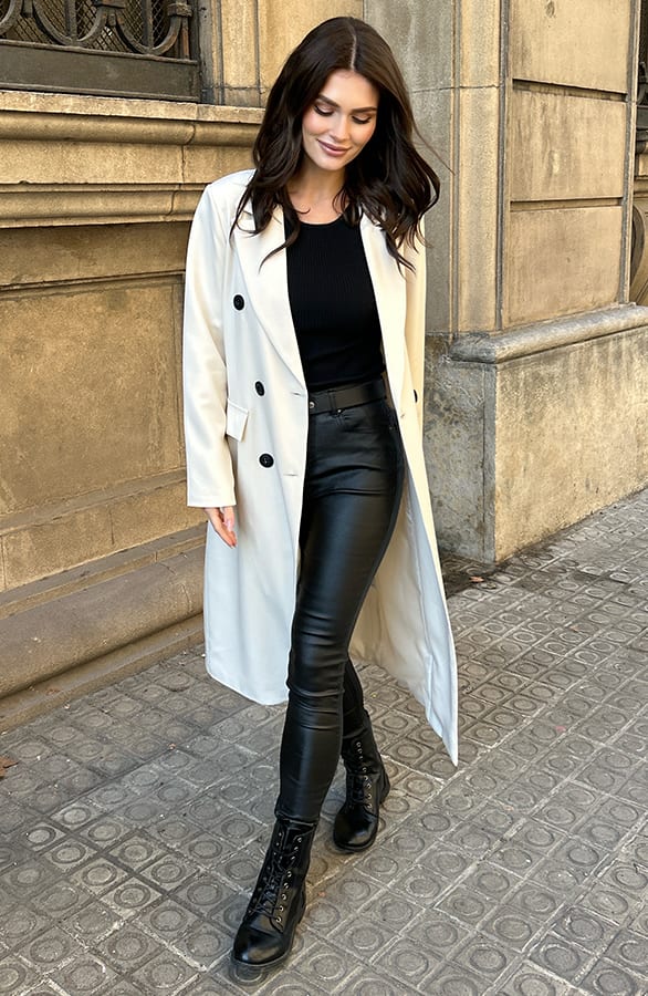 Lange Blazer Layla Beige – shoparchief — foto 5