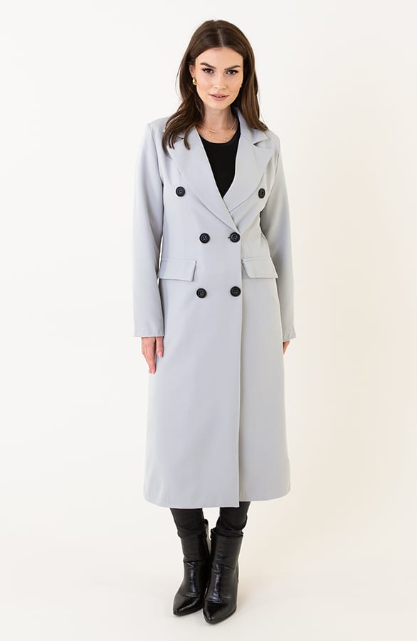 Lange Blazer Layla Grijs – shoparchief — foto 4
