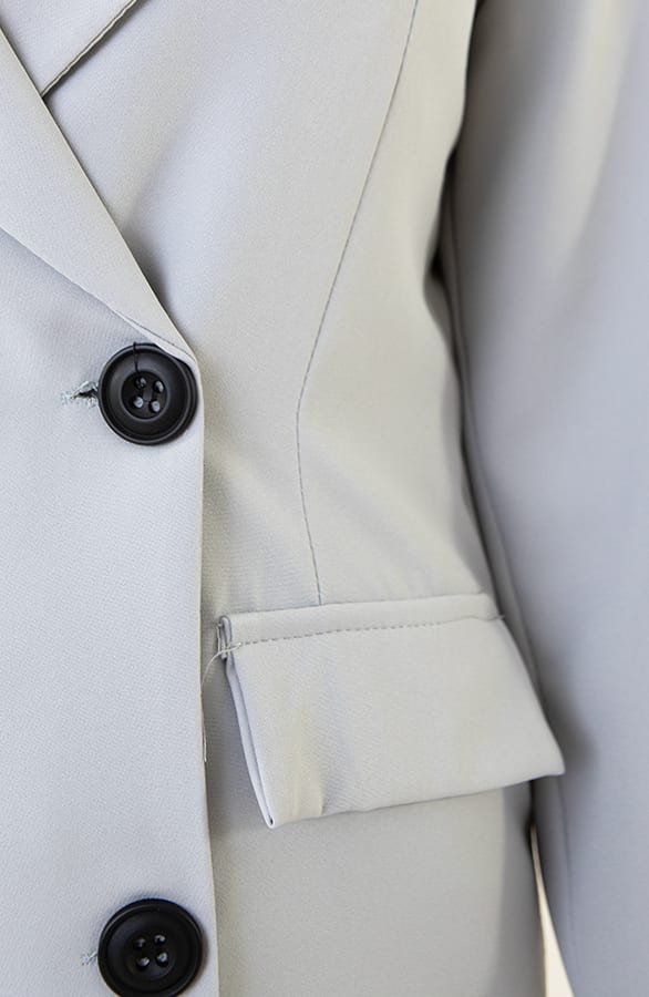 Lange Blazer Layla Grijs – shoparchief — foto 5