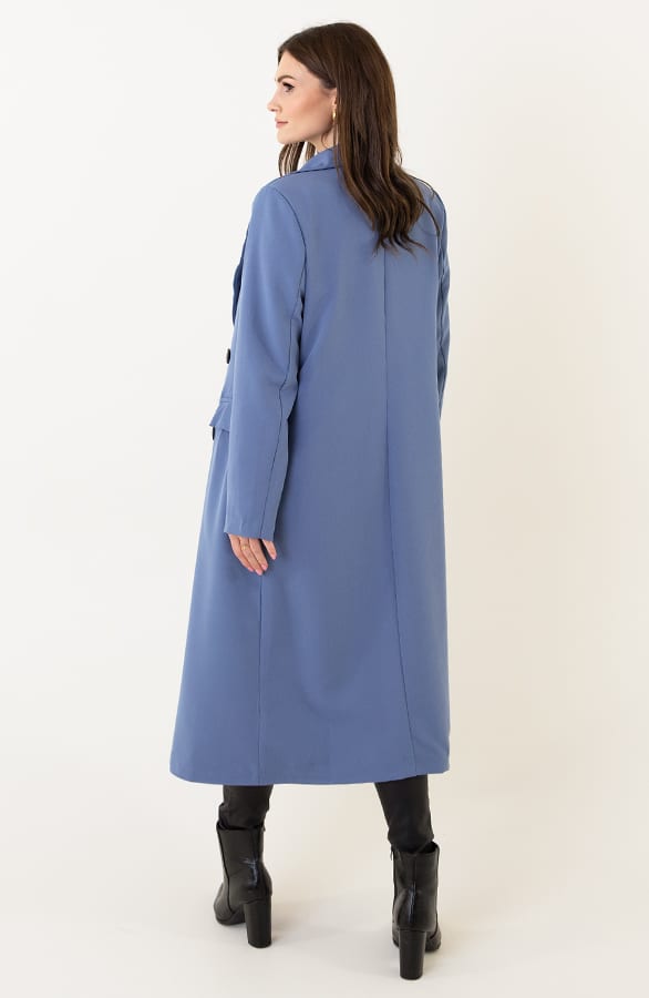 Lange Blazer Layla Jeansblauw – shoparchief — foto 3