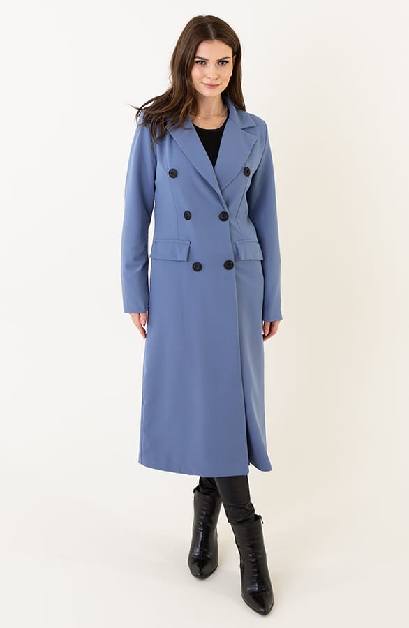 Lange Blazer Layla Jeansblauw – shoparchief — foto 4