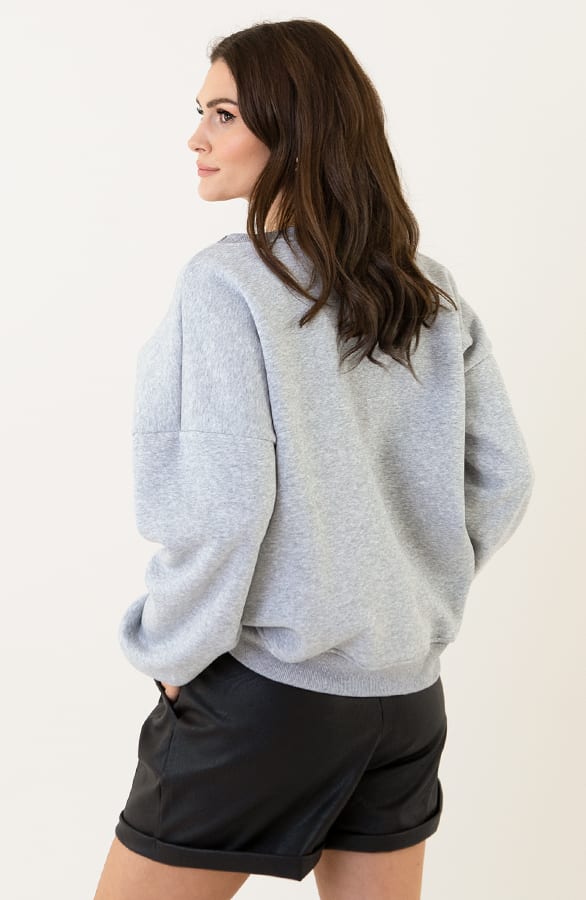 Letter Trui Mira Grijs – shoparchief — foto 3