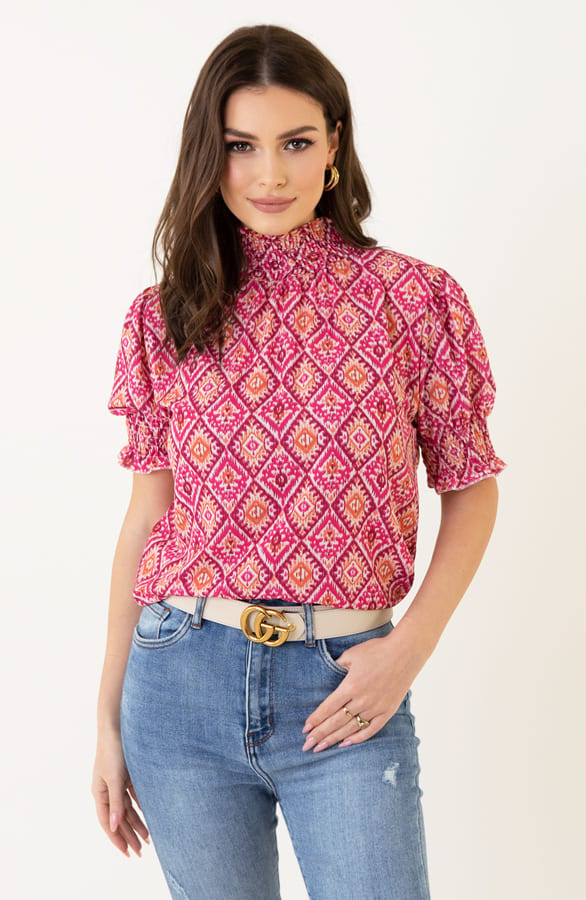 Lynn Top Aztec Print – shoparchief — foto 6