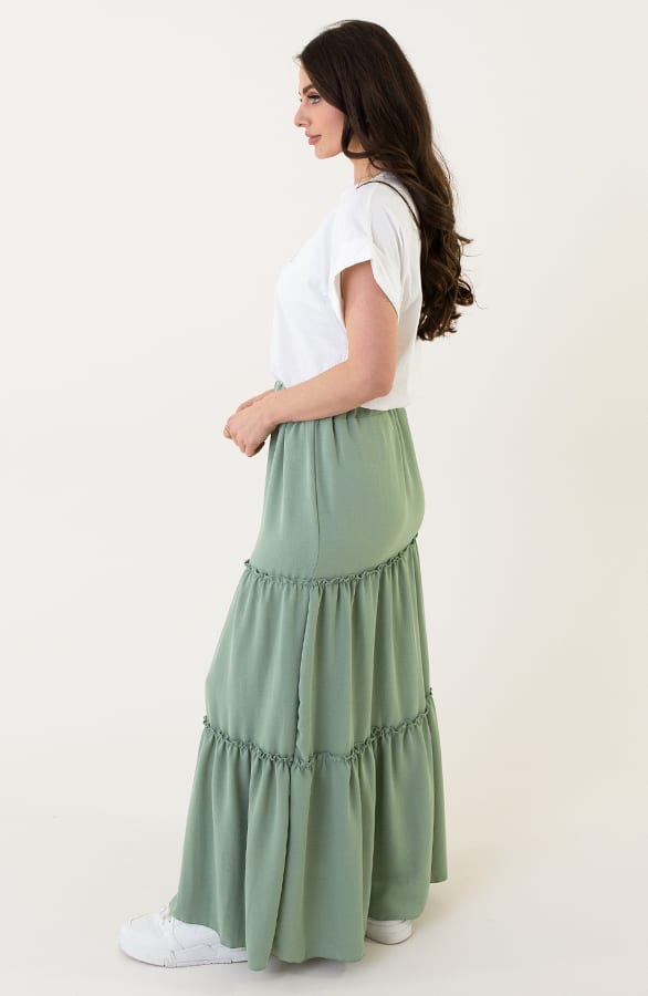Ruffle Maxi Rok Abby Mint – shoparchief — foto 5
