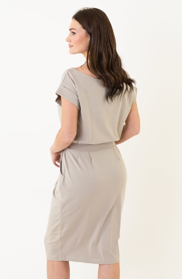 Noa Dress Dark Beige – casual jurkjes — foto 8