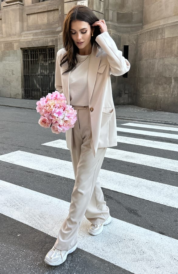 Oversized Blazer Anna Beige – shoparchief — foto 6