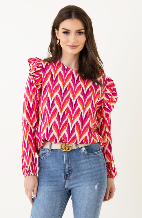 Blouse Met Print Carly – shoparchief — foto 6