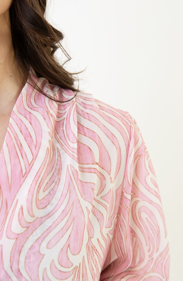 Print Blouse Noémi Pastel Pink – shoparchief — foto 4
