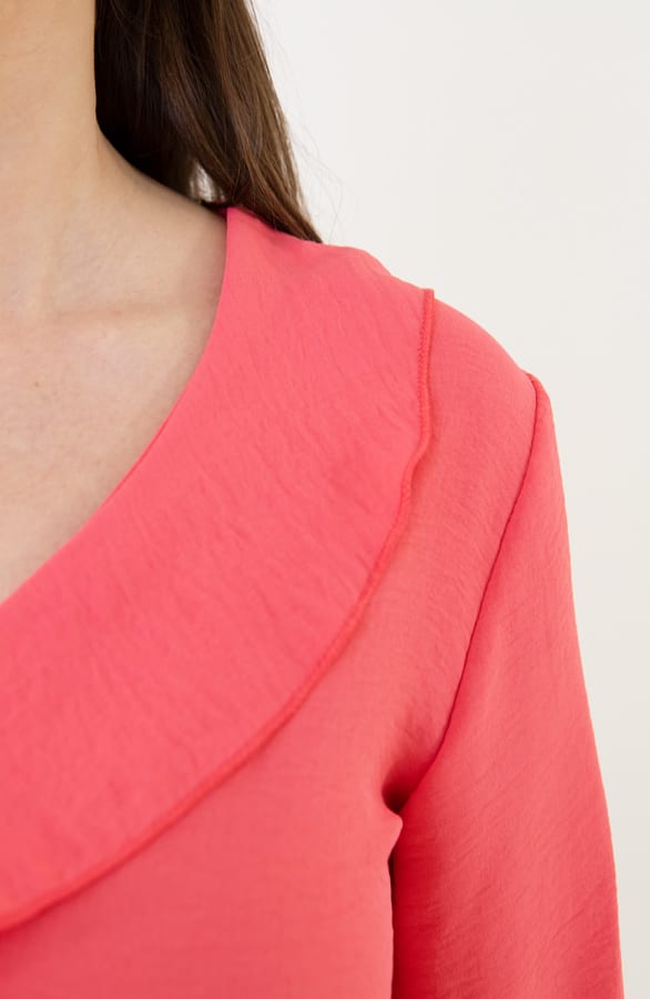 Ruffle Blouse Rumi Koraal – shoparchief — foto 4