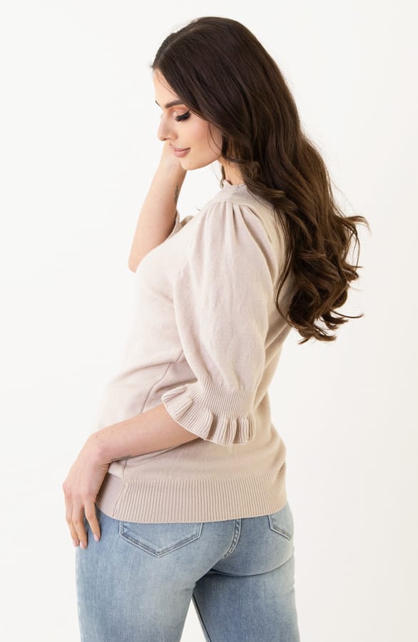 Ruffle Top Noelle Beige – shirts & tops — foto 7