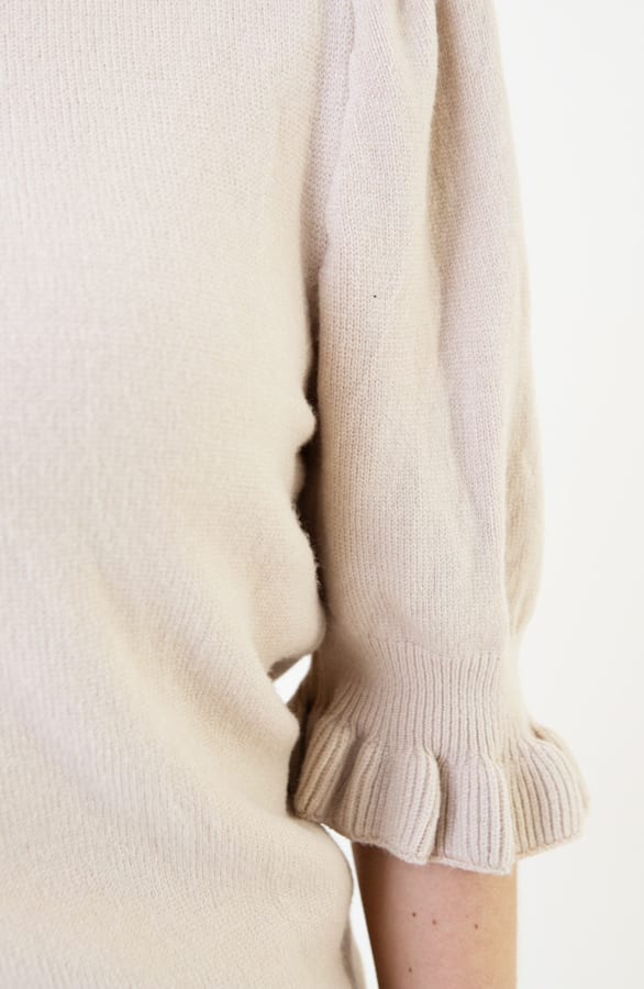 Ruffle Top Noelle Beige – shirts & tops — foto 8