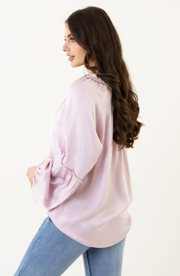 Satijnen Blouse Helene Roze – shoparchief — foto 5
