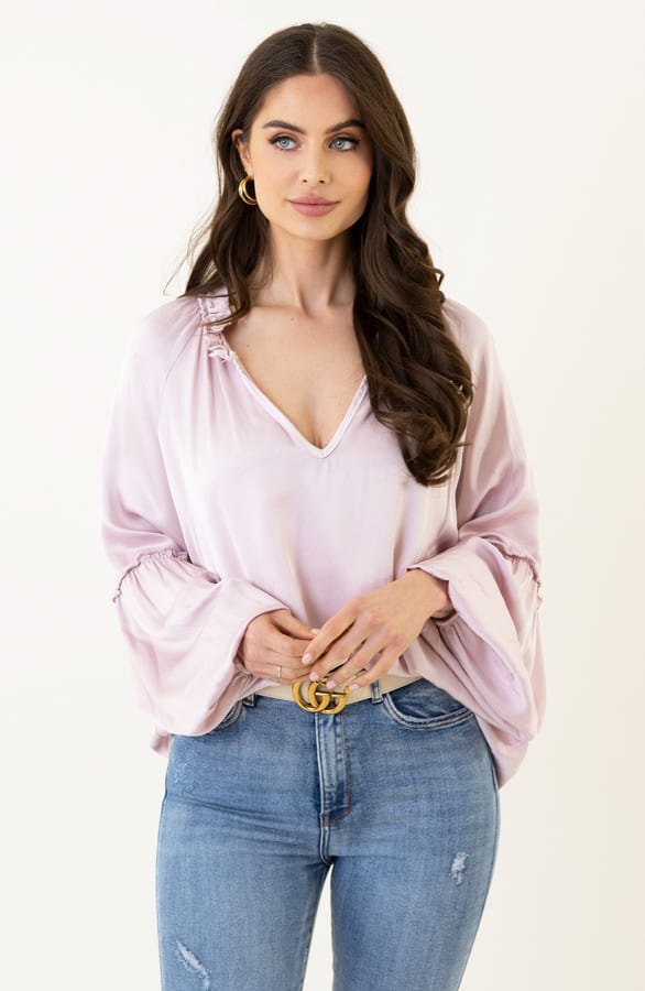 Satijnen Blouse Helene Roze – shoparchief — foto 3