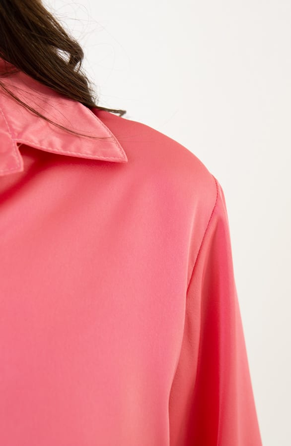 Satijnen Blouse Oriana Koraal – shoparchief — foto 5