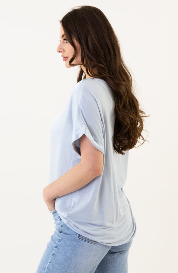 Satijnen Top Lorén Baby Blue – shoparchief — foto 2
