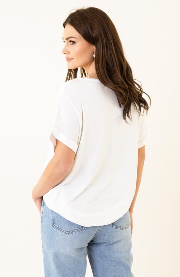 Satijnen Top Lorén Ecru – shoparchief — foto 4