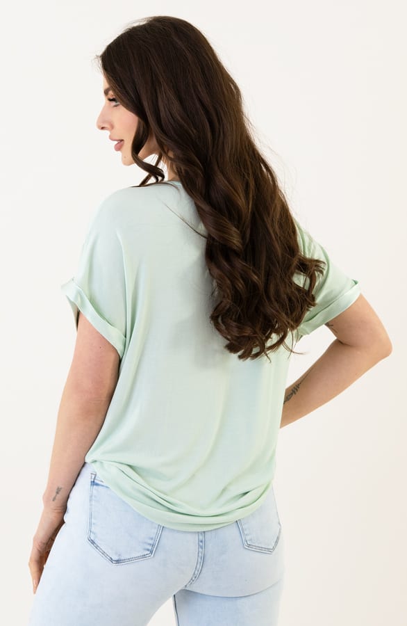 Satijnen Top Lorén Mint – shoparchief — foto 3