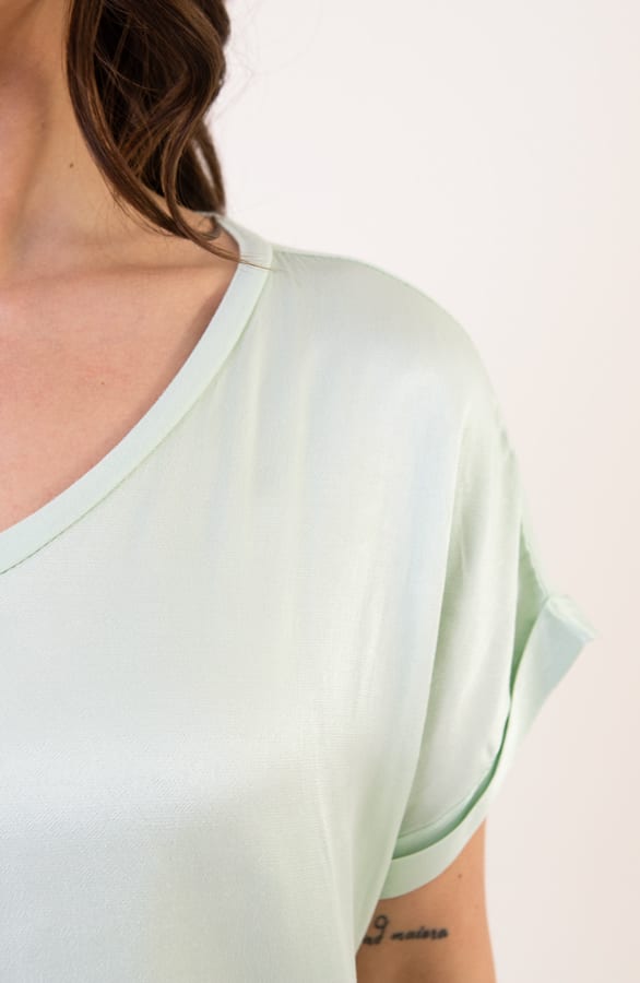 Satijnen Top Lorén Mint – shoparchief — foto 5
