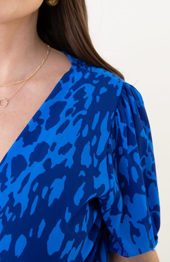Split Jurk Lilian Kobalt – shoparchief — foto 7