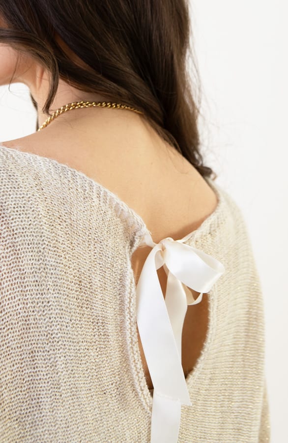 Strik Detail Trui Vienna Beige – shoparchief — foto 3