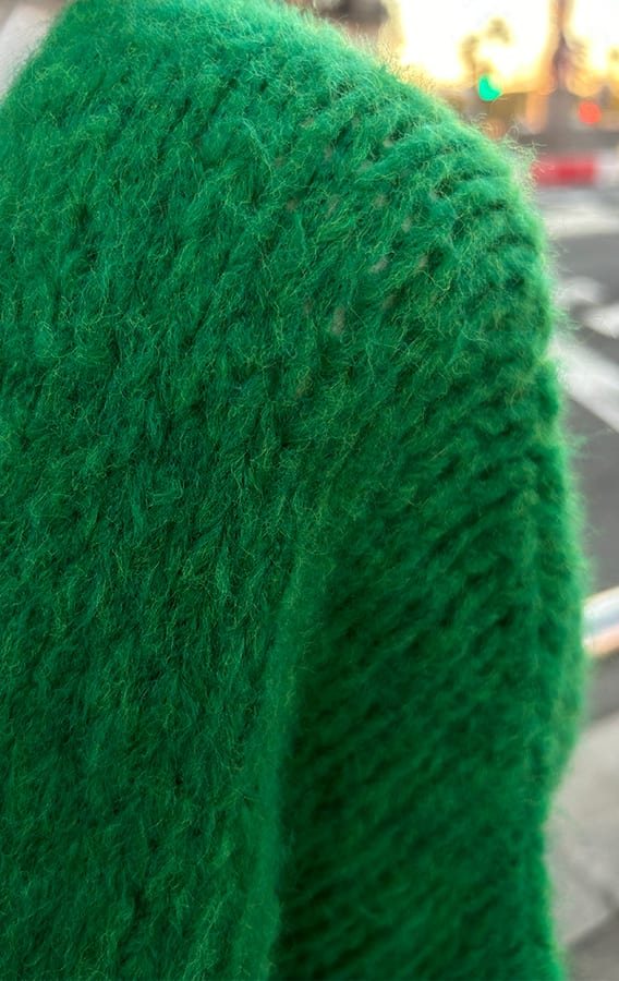 Trendy Vest Gebreid Skye Fel Groen – shoparchief — foto 6