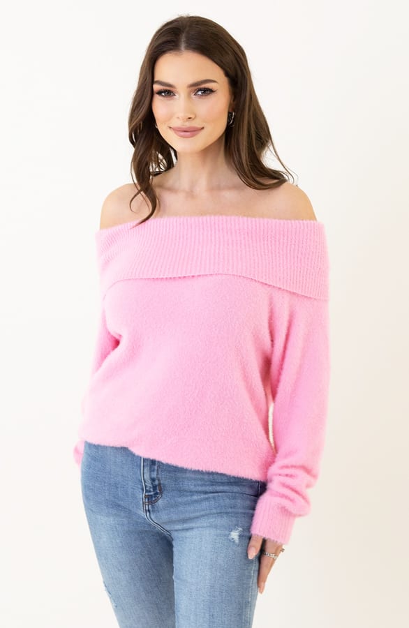 Trui Off Shoulder Joya Roze – shoparchief — foto 2