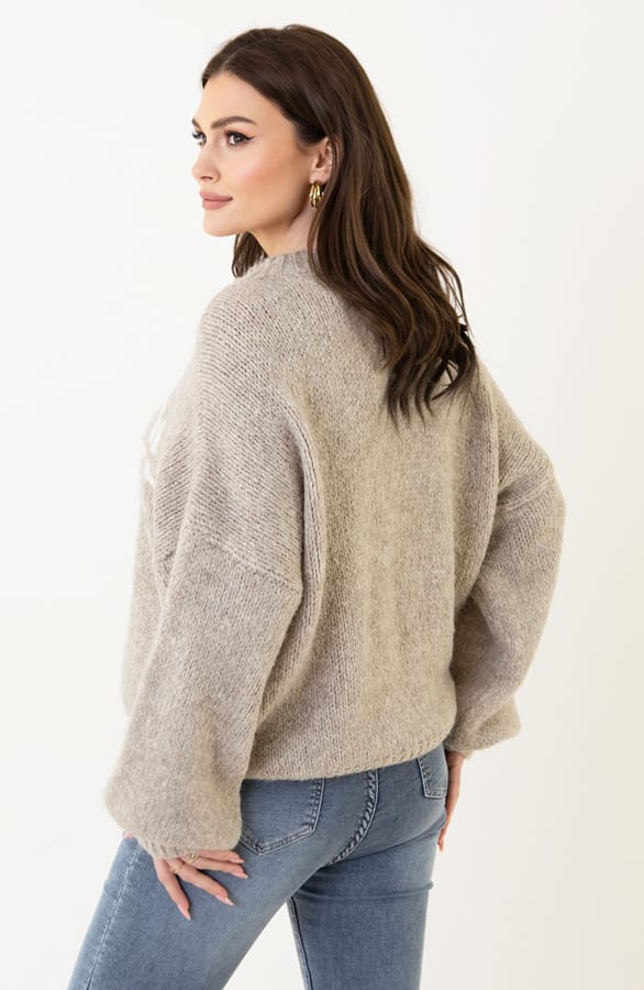 Zachte Trui Tres Jolie Beige – shoparchief — foto 3