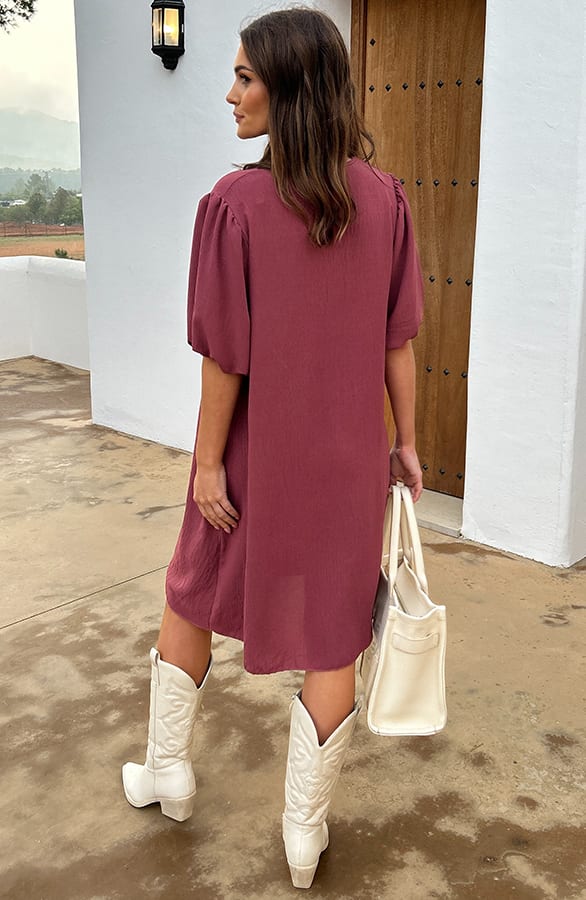 Basic Jurk Andrea Dust Roze – shoparchief — foto 2
