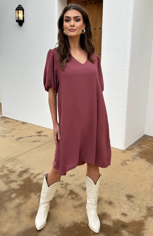 Basic Jurk Andrea Dust Roze – shoparchief — foto 3