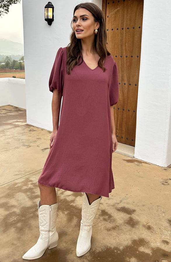 Basic Jurk Andrea Dust Roze – shoparchief — foto 4