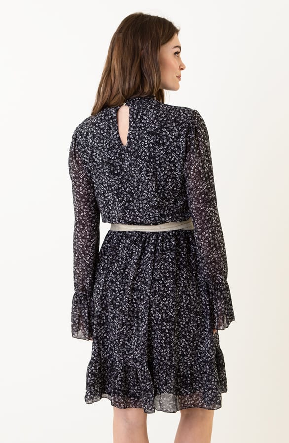 Bloemenprint Col Jurk Silvia Zwart – shoparchief — foto 4