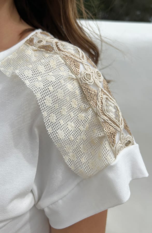 Bohemian Schouder Detail Top Charlie – shoparchief — foto 7