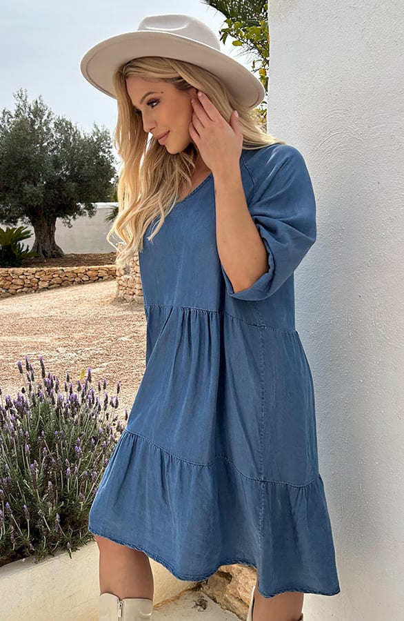 Denim Tunic Dress – shoparchief — foto 3